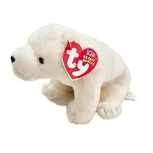 Ty Beanie Baby 2002 Y2K “Fridge” Collector 10th Anniversary Polar Bear